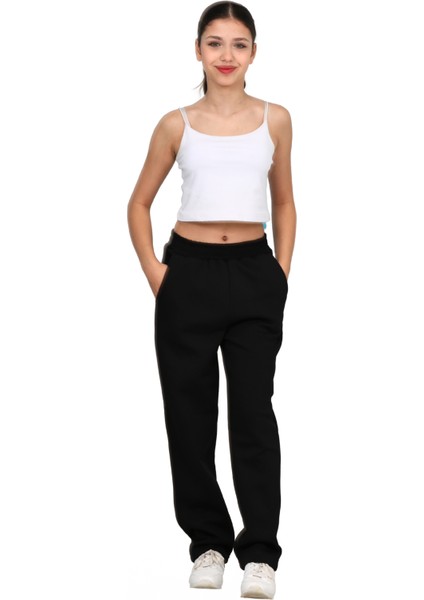 Kız-Erkek Çocuk 3 Iplik Şardonlu Içi Pamuklu Okul Eşofman Altı Pantolon fırsatları