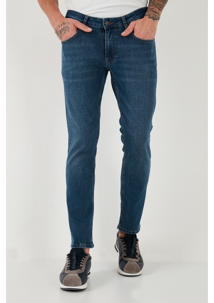 Pamuklu Regular Fit Normal Bel Boru Paça Jeans Erkek Kot Pantolon 2212S18PARMA modelleri