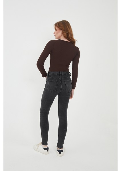 Kadın 3'lü Bisiklet Yaka Uzun Kollu Fitilli Bluz Set indirimleri