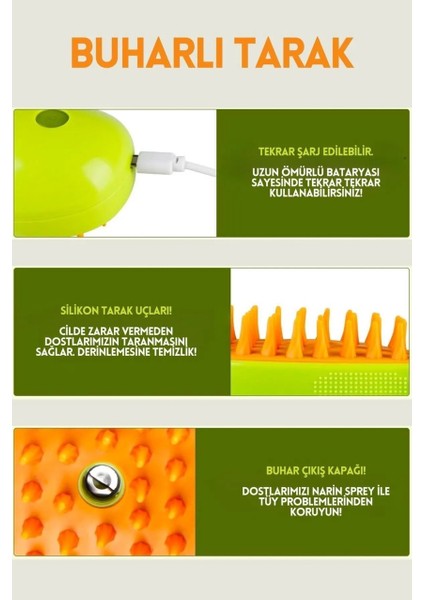 Elektrikli Buharlı Kedi ve Köpek Bakım Yumuşak Silikon Fırça Kedi Köpek Bakım Tarağı fiyatları