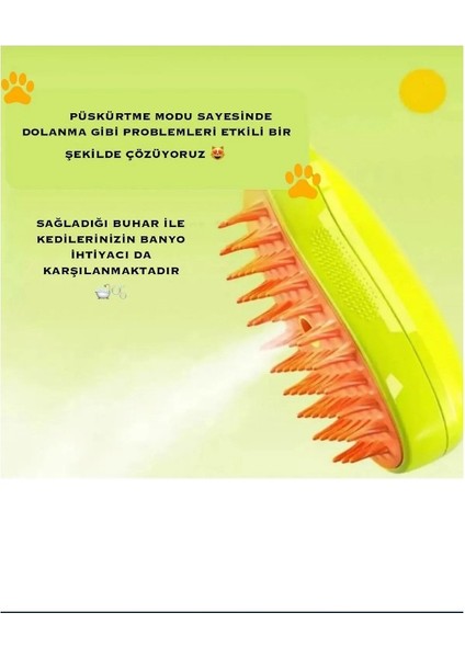Elektrikli Buharlı Kedi ve Köpek Bakım Yumuşak Silikon Fırça Kedi Köpek Bakım Tarağı indirimleri