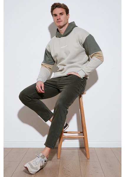 Pamuklu Relaxed Fit Kapüşonlu İçi Tüylü Yumuşak Şardonlu Sweat Erkek SWEAT 5905299 fiyatları
