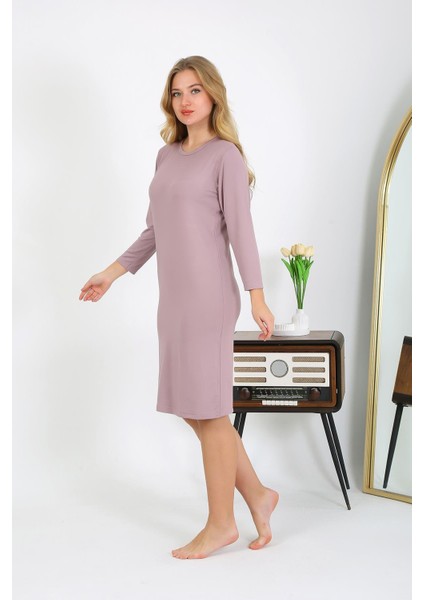 Pamuk Ev Elbisesi Tunik Gecelik Pudra 13132 fiyatları