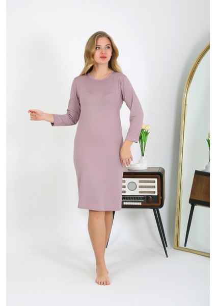 Pamuk Ev Elbisesi Tunik Gecelik Pudra 13132 indirimleri
