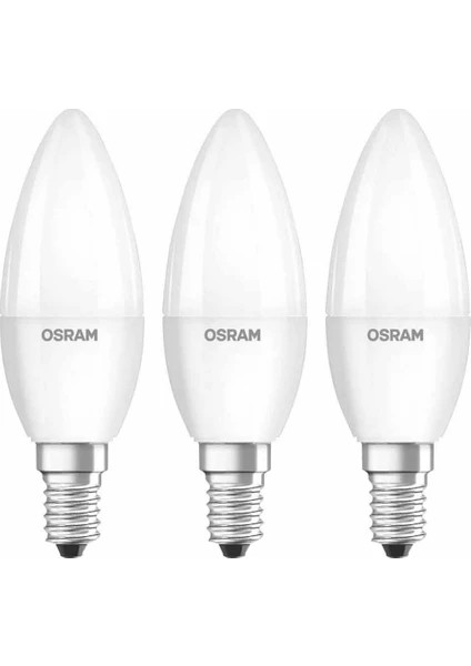 LED Value 7,5W Sarı Işık E-14 806LM Ampul 3'lü Paket 2700K