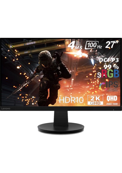 N27Q 27" 4ms 100Hz (HDMI-TMDS-Display) HDR10 2K IPS Monitör 67C2GAC1TK