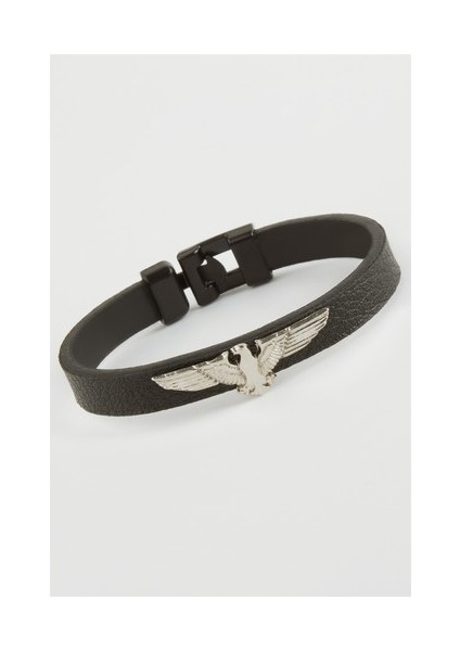 Kuş Kaliteli Suni Deri Bileklik-Lacivert