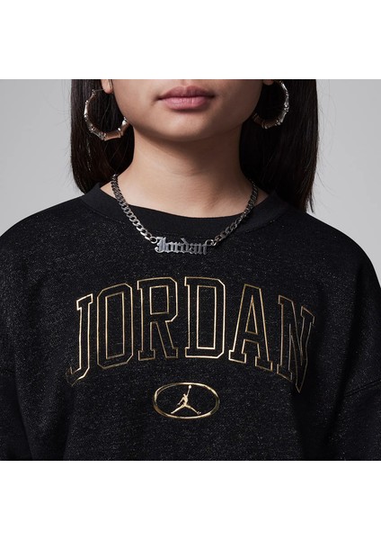 Nıke Jordan 1st Baby Blue Crew Kız Çocuk Sweatshırt fırsatları
