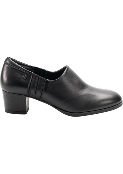 53411-G Delux Siyah Kadın Comfort Deri Ayakkabı fiyatları