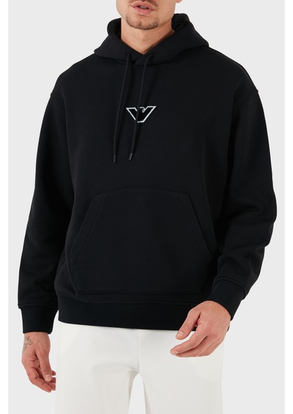 % 100 Pamuk Logolu Regular Fit Kapüşonlu Sweat Erkek Sweat 6D1M93 1jtaz 0037 indirimleri