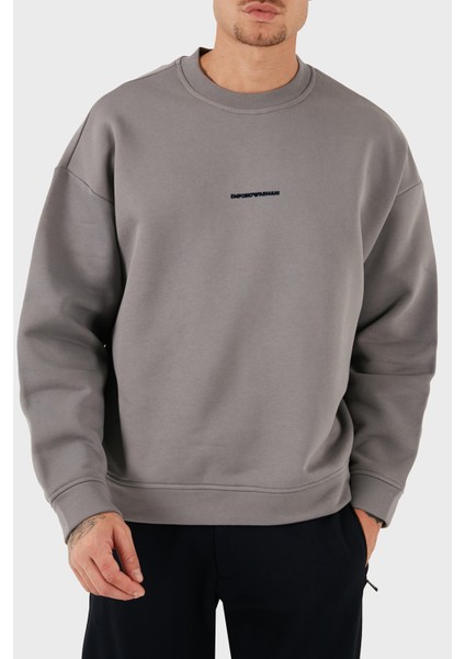 Logo Baskılı % 100 Pamuk Regular Fit Bisiklet Yaka Sweat Erkek Sweat 6D1M95 1jtaz 06K3