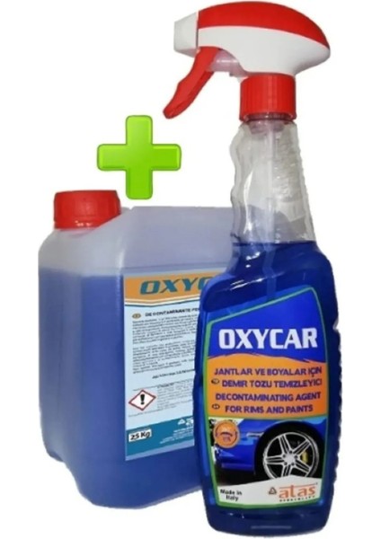 Oxycar Demirtozu Temizleyici Konsantre 2,5 kg +500ML Fısfıs Jant+Kaporta