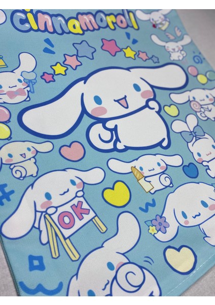 Cinnamoroll Desenli Dijital Baskılı Dekoratif Kırlent Kılıfı ve Yastık