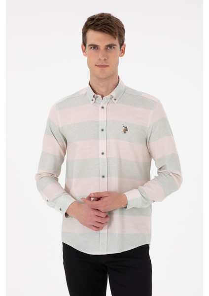 Erkek Mint Gömlek Desenli 50291249-VR090