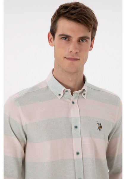 Erkek Mint Gömlek Desenli 50291249-VR090 fiyatları