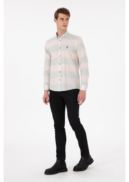 Erkek Mint Gömlek Desenli 50291249-VR090 fırsatları