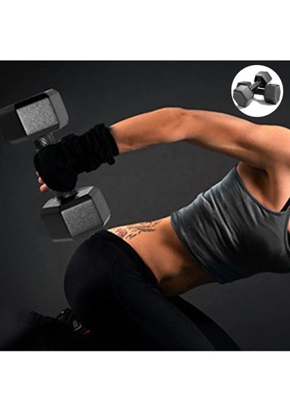 Tekno Trust 2 Adet x 5 kg Moccadiamond Dambıl Seti Vucut Geliştirme Aleti Dumbell