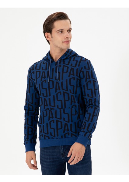 U.S. Polo Assn. Erkek Indigo Sweatshirt 50293445-VR028