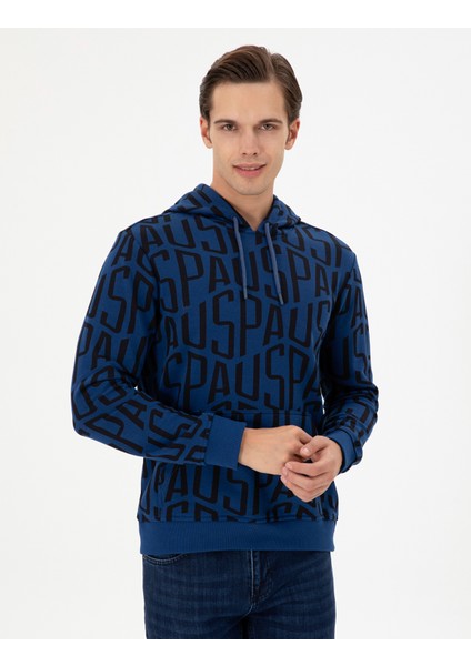 U.S. Polo Assn. Erkek Indigo Sweatshirt 50293445-VR028