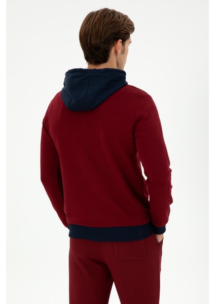 Erkek Bordo Sweatshirt 50293440-VR014