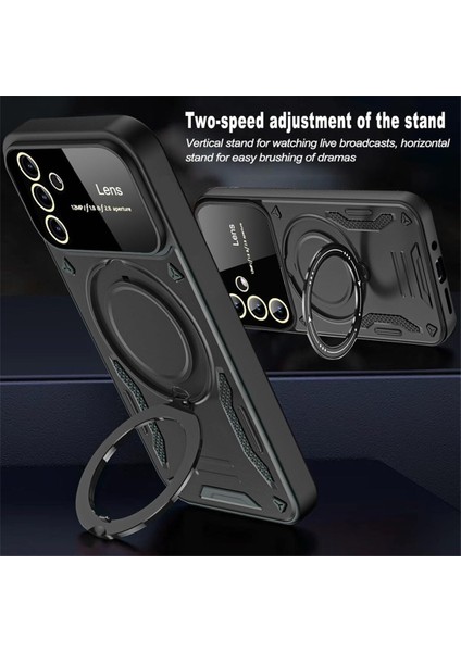 Samsung Galaxy A35 Uyumlu Kılf Magsafe Stand Özellikli Lens Korumalı Kılıf indirimleri