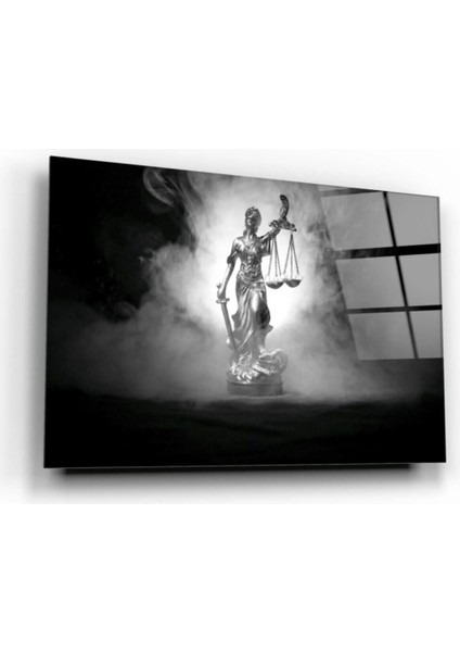 Themis Heykeli Cam Tablo