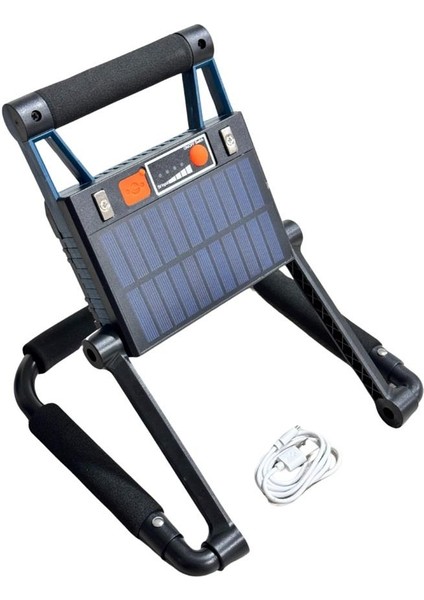 LAMBADA SÜPER LEDLİ EL PROJEKTÖRÜ GÜNEŞ ENERJİLİ-ŞARJLI USB ÇIKIŞLI (MIKNATISLI) modelleri