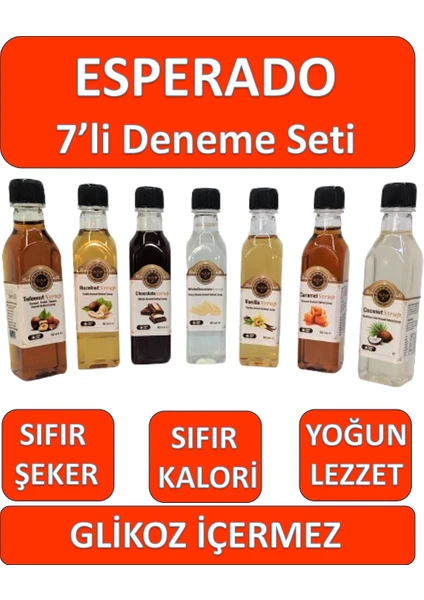 Kahve Şurubu Deneme Seti 60 ml 7'li