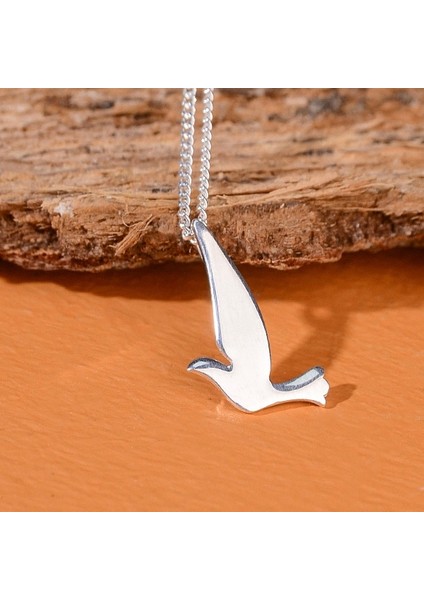 Gümüş Güvercin Kolye 925 Ayar Gümüş Güvercin Figürlü Unisex Kolye
