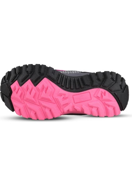 Büyük Kız Çocuk Elastic Laces Siyah-Pembe Outdoor Bot