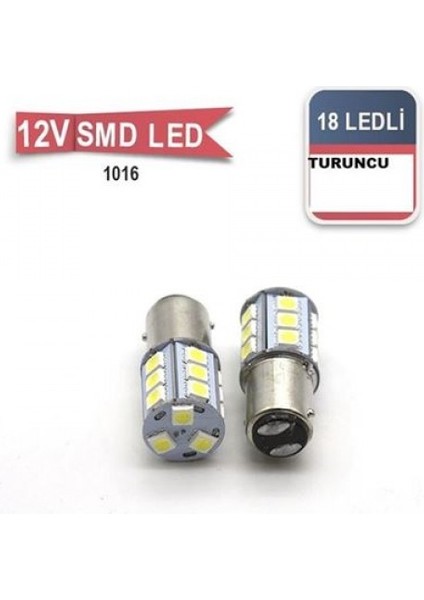 Ampul 12V 18 Smd 1016 Turuncu 13