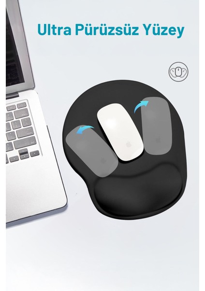 Bilek Destekli Ergonomik Rahat Konforlu Mouse Pad