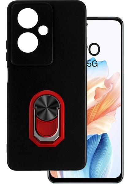 Nihcase Oppo Reno 11F 5g Kılıf Kamera Korumalı Mat Yüzüklü Kickstand Kapak