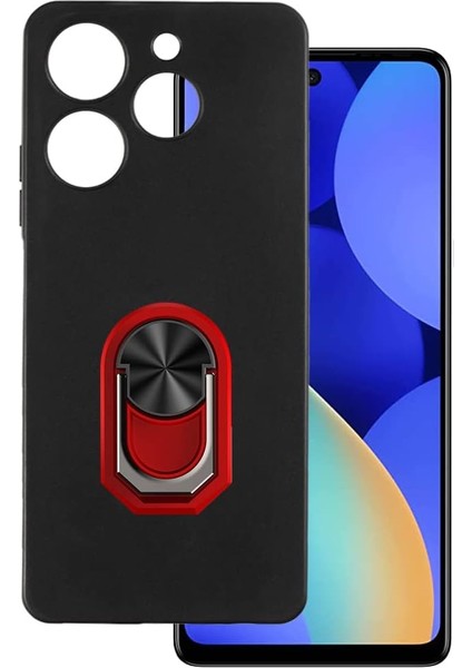 Tecno Spark 20 Pro 5g Kılıf Kamera Korumalı Yüzüklü Kickstand Mat Kapak