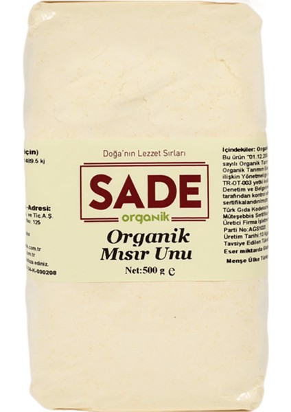 Organik x 4 Paket Mısır Unu 500 gr