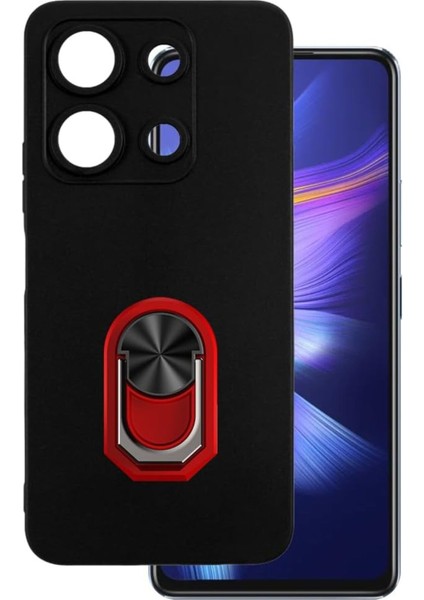 Nihcase Tecno Spark Go 2023 Kılıf Kickstand Yüzüklü Tpu Mat Silikon