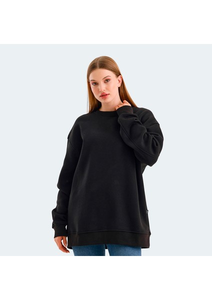 VADIM Kadın Oversize Sweatshirt Siyah modelleri