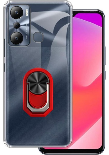 Nihcase Infinix Hot 20I Kılıf Kickstand Yüzüklü Tpu Sililkon