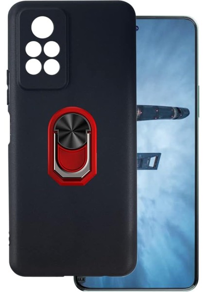 Nihcase Infinix Note 11 Pro Kılıf Kickstand Yüzüklü Tpu Mat Silikon