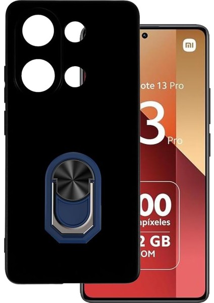 Xiaomi Redmi Note 13 Pro 4g Kılıf Kamera Korumalı Yüzüklü Kickstand Mat Kapak