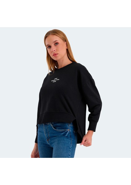 VITAL Kadın Oversize Sweatshirt Siyah modelleri
