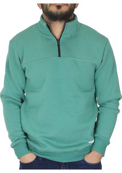 Erkek Yarım Fermuarlı Sweatshirt