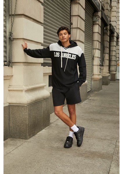 F21 Los Angeles Yamalı Tişört