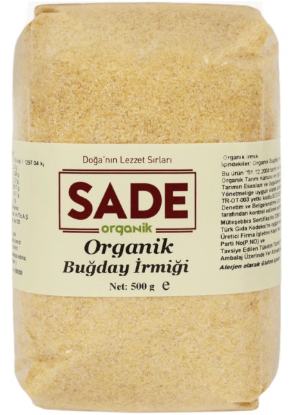 Organik x 2 Paket Buğday Irmiği 500 gr