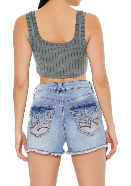 Dikişsiz Örme Crop Top indirimleri