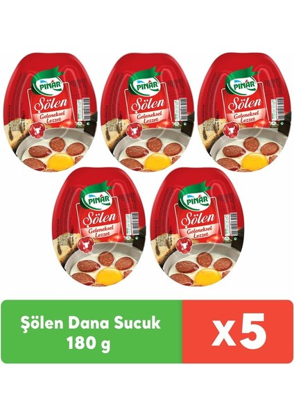 Şölen Dana Sucuk 180 gr x 5 Adet