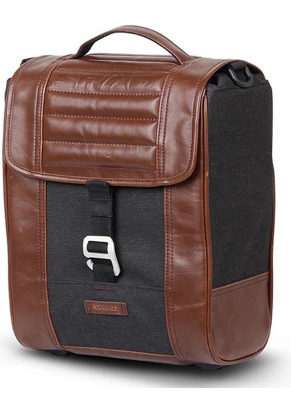 Cafe Racer Kahverengi Retro Yan Çanta Saddle Bag X0SR38
