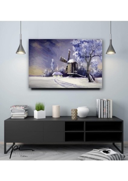 Karlı Manzara Cam Tablo modelleri