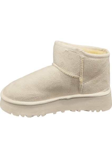 Kalın Platform Taban Içi Kürklü Günlük Kadın Süet Bot fiyatları