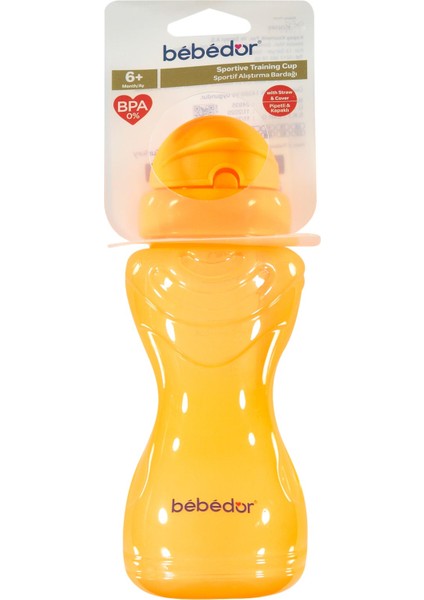 Sportif Pipetli Bardak/alıştırma Bardağı 330ML - Turuncu
